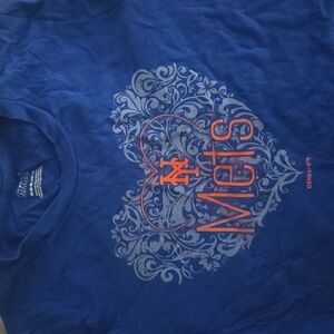 Genuine Merchandise Blue Mets Kids Tee.  Size M 10/12